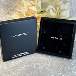 Mac Pro Palette Colour X 4 Empty Compact Eye Shadow Refills Pans NIB Free Ship - Picture 1 of 1