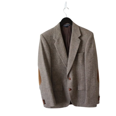 VTG WFF Farah Tweed Wool Sports Coat Blazer Suit Jacket Mens (no size see dim) - Image 1 of 4