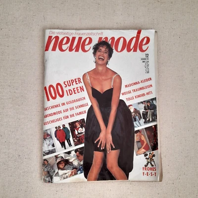 NEUE MODE GERMAN Magazine #12/1991 Vintage Sewing Patterns - Image 1 of 4