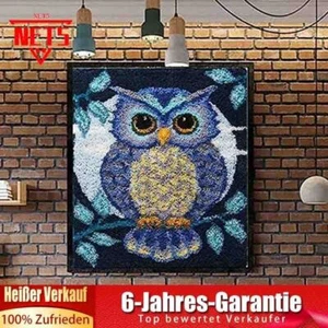 Eule Knüpfteppich Für Kinder Erwachsene DIY Knüpfsets Kreuzstich Teppich Set - Bild 1 von 12