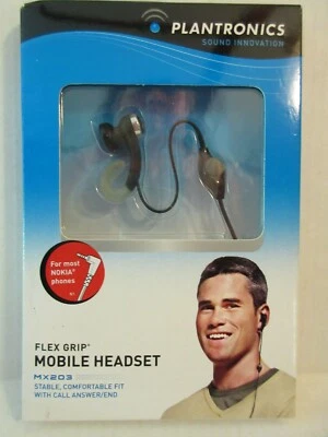 Plantronics Flex Grip Headset MX203 w Call Answer/End Noise Reduction 2.5mm plug - Image 1 of 4