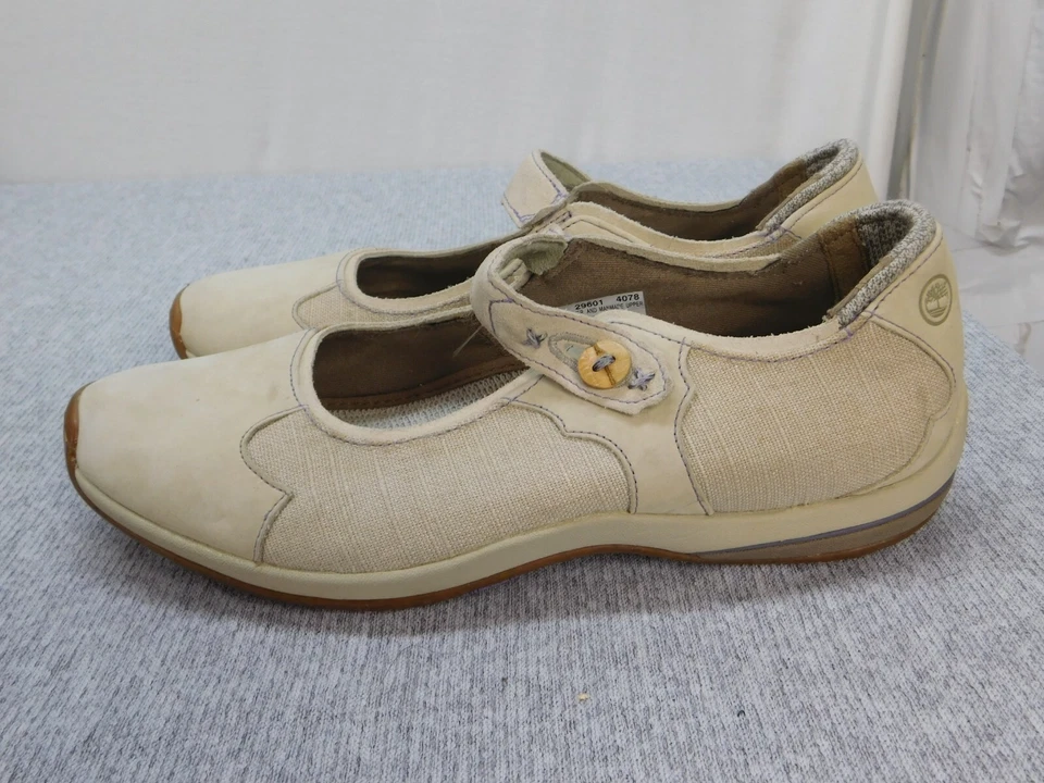 Timberland Smartwool 10 M Off-White Mary Janes Zapatos Eco Step Vibram Suelas Foto 1 de 4