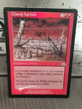 Fr/vf barbed field/attaque field mtg magic foil prophecy ex + 2000