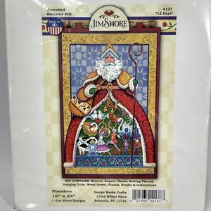 Jim Shore Jeweled Banner Kit 12 Days Christmas 4137 Design Works 16" X 24" NEW - Picture 1 of 10