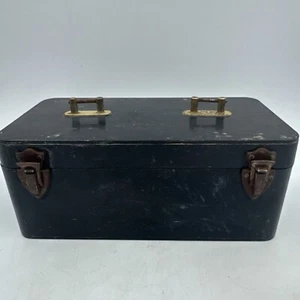 Antique Bakelite Tackle Box Fishing Gear Huckleberry Style Needs Leather Strap - Picture 1 of 13