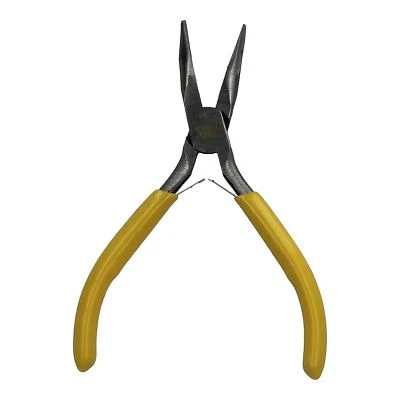 AB TOOLS Mini Bent Angled Long Nose Pliers Modelling Craft Hobby Fishing Plier 125mm / 5"