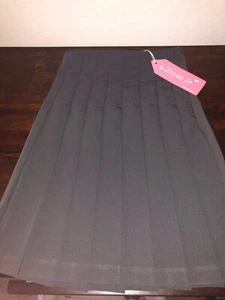 New Junee Jr Girls School Skirt Charcoal Grey Neat Pleat Skirt Size 4 - Picture 1 of 4