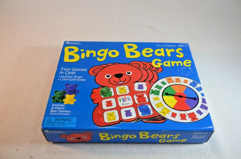 Learning Resources BINGO BEARS Number Bingo & Color/Size Bingo 2-4 Players - Image 1 of 4