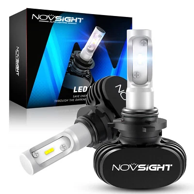 NOVSIGHT HB4 9006 LED Headlight Conversion Kit H/L Beam 10000LM Bright White 2x - Image 1 of 4