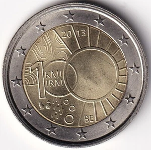 2 Euro Gedenkmünze Belgien - 2013 - "100. Jahrestag Meteorologischen Institut" - Bild 1 von 2