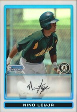 2009 (ATHLETICS) Bowman Chrome Prospects Refractors #BCP71 Nino Leyja/599