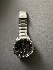 Casio EDIFICE TIME TRAVELLER EQB-600D-1A2JF Smartphone Link Model Japan NEW - Picture 1 of 3