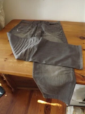 JEANS DE COLECCIÓN LR GEANS LIFTED RESEARCH GROUP desgastados talla 40 gris 6 bolsillos  Foto 1 de 4