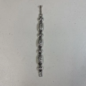 Brighton silver tone Flower themed bracelet 20cm Long see photo's@A - Picture 1 of 14