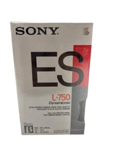 Cinta de video Sony BETA L-750 Dynamicron ES en blanco nueva sellada - Imagen 1 de 8