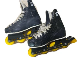 Hyde Chicago Vintage Rollerblades Black And Yellow Mens Skates Size 10 US - Picture 1 of 12