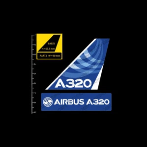 Pegatina Logo AIRBUS A320 (Tamaño 9 cm x 9 cm) - Imagen 1 de 1