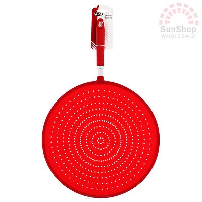 ¡100% genuino! Pantalla Salpicaduras Silicona D.LINE 31 cm Rojo! ¡Resistente al calor! Foto 1 de 2