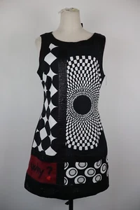 DESIGUAL VESTITO ABITO DONNA TG. 42 WOMAN CASUAL VINTAGE DRESS - Photo 1/12