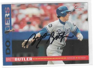 Brett Butler Signed 1994 O-Pee-Chee Card #215 Los Angeles Dodgers - Picture 1 of 2