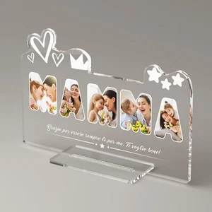 Bemaystar - Festa della Mamma Idee Regalo, Compleanno, Targa con Scritta e Foto - Foto 1 di 6