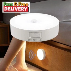 LED Motion Sensor Light Rechargeable PIR USB Portable Cabinet Stair Night Lamp - Picture 1 of 15