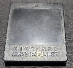 Official OEM Black 251 16MB Black DOL-114 Nintendo Gamecube Memory Card VG cond - Picture 1 of 2