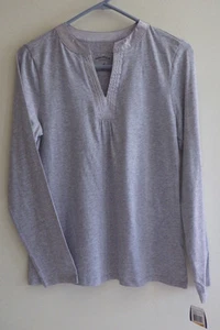 Nautica Intimates Womens Top Shirt Size S Small Gray Petite Sleepwear NWT - Picture 1 of 4