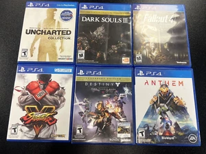 Lot of (6) Ps4 Games, Fallout, Street Fighter, Uncharted, Dark Souls, Destiny + - Picture 1 of 1