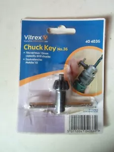 Vitrex 10mm Drill Chuck Key No 36 Equivalent to Makita 10. 11 Tooth - Picture 1 of 7