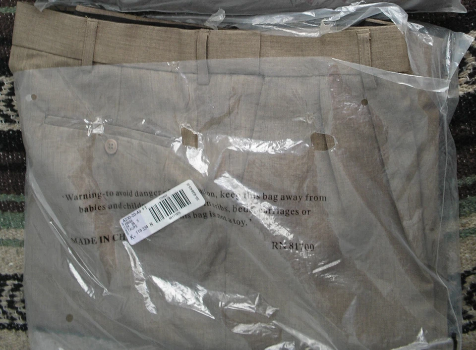 NEW John Blair adjust-a-band brown heather mens dress Pants slacks 36 Waist nwt - Image 1 of 1