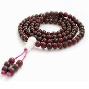Classic yoga 8MM Red Garnet 108 Prayer Beads Mala Bracelet Cheaply natural Chain