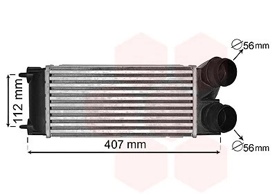 VAN WEZEL Ladeluftkühler  u.a. für CITROËN, PEUGEOT - Bild 1 von 1