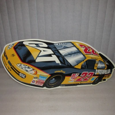 Nascar Racing SIGN Ward Burton #22 coche de carreras CAT 2001 plástico 35" RARO Foto 1 de 4