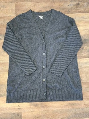 Cárdigan Suéter Vintage LL Gris Frijol Talla 1X PLUS Mezcla Algodón/Lana/Spandex XL Foto 1 de 4