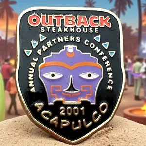 Outback Steakhouse Annual Partners Conference 2001 Acapulco Metal Lapel Pin - Picture 1 of 3