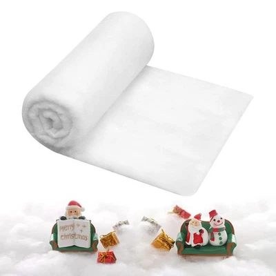 Rotolo di Neve Artificiale Coperta di Neve Natale Tappeto di Neve Finta Coperta - Immagine 1 di 4