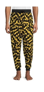 Men's DC Batman Bat Signal Sleep Pant - Jogger Fit, Side Pockets S (28-30) - Picture 1 of 4