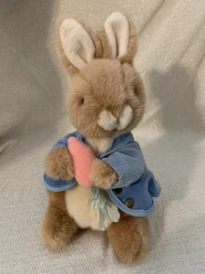 Vintage Eden Musical W/Motion Peter Cotton Tail Rabbit Plush Wind Up 9" - Picture 1 of 14