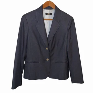 Nine West Jacke Damengröße 8 marineblau Blazer silberne Knöpfe Karriere Arbeitskleidung gebraucht, in einwandfreiem Zustand - Bild 1 von 11