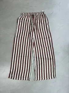 Anthropologie Silky Pyjama Bottoms.  Brown/Green.  Small. - Picture 1 of 5