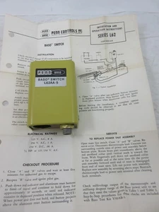 PENN BASO L62AA-5 PILOT SICHERHEITSSCHALTER MANUELLER RESET SPST SCHALTER NUR ERDGAS - Bild 1 von 7