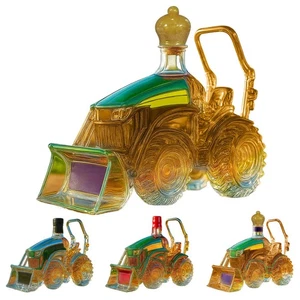 Whisky Flaschen 3D Traktor Form Weinflasche Glas Aufbewahrung Ornament  - Bild 1 von 16