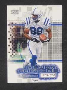 2003 Upper Deck Finite Major Factors /750 Marvin Harrison #153 HOF - Bild 1 von 2