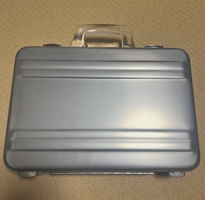 Estuche accesorio de aluminio ZERO HALLIBURTON mango transparente vintage plateado 16,9"x12,6x4 Foto 1 de 4