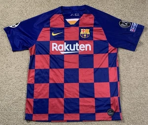 Mens XXL Nike Barcelona Jersey Soccer FÚTBOL UEFA UNiCEF Patch Rare - Picture 1 of 12