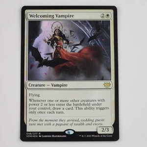MTG Welcoming Vampire Innistrad: Crimson Vow RARE Magic the Gathering NM/LP - Picture 1 of 3
