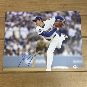 Shohei Ohtani Signed Photo 11x14 Autographed Mini Poster LA Dodgers COA Hologram - Picture 1 of 5