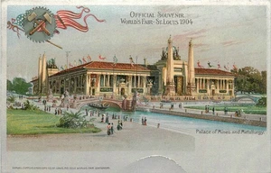1904 St. Louis Missouri Palace of Mines Metallurgy undivded Postcard 25-7342 - Picture 1 of 2