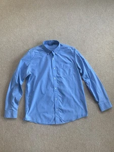 Rohan Mens Envoy Blue Long Sleeve Button Down Hiking Shirt Size Medium M - Picture 1 of 16